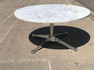 Herman Miller Eames Coffee Carerra Marble Table Authentic Rare