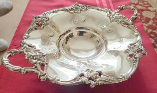 A.  Early Victorian,  Large,  Solid Silver Pedestal Fruit Dish