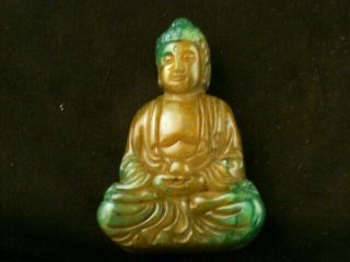 Great Chinese Old Jade Hand Carved Buddha Little Statue W220
