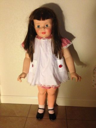 Vintage Ideal Patty Playpal Companion Blue Eyed Brunette Doll Owner