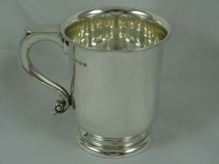 Quality Solid Silver Pint Tankard,  1931,  299gm