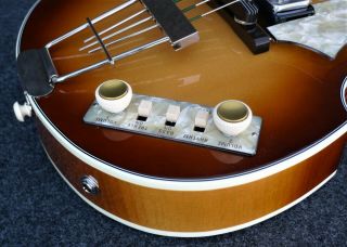 GERMAN MADE Hofner H500/1 - 62 BEATLE BASS GUITAR VINTAGE 62 Reissue & TWEED CASE 5