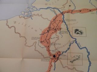WWII / WW2 U.  S.  Army 83rd Infantry Division,  ETO Campaign Map / Booklet,  1945, 7