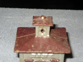 Antiquie Cast Iron Bank Building Coin Bank Early 20th Century Toy 7