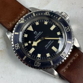 Vintage Tudor (by Rolex) Submariner Snowflake Wristwatch Ref.  94010 No Date NR 3