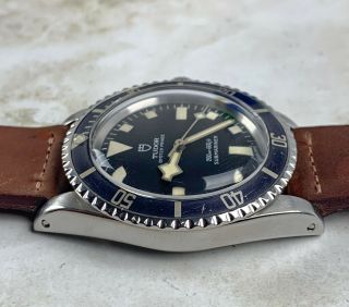 Vintage Tudor (by Rolex) Submariner Snowflake Wristwatch Ref.  94010 No Date NR 7