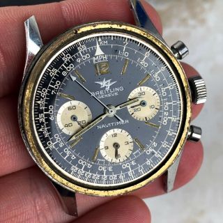 Vintage Breitling Navitimer Chronograph Wristwatch Ref.  806 Venus 178 1960s NR 2