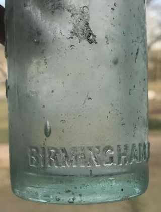 Extremely Rare Birmingham Alabama Coca Cola Hutchinson Bottle Ala Al Coke Hutch 9