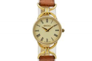 Vintage Gucci 6000.  2.  L Gold Plated Quartz Ladies Watch 1760