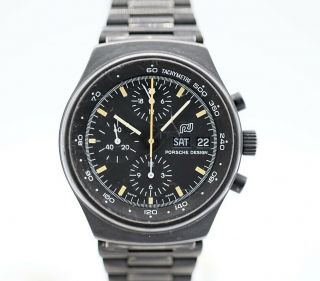 Vintage Porsche Design Orfina 7176S Chronograph PVD Steel Automatic Men ' s Watch 2