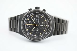 Vintage Porsche Design Orfina 7176S Chronograph PVD Steel Automatic Men ' s Watch 5