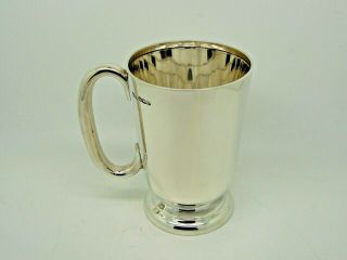 Antique Silver Pint Mug / Tankard Sheffield 1927 – Walker & Hall 315g Heavy