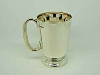 Antique Silver Pint Mug / Tankard Sheffield 1927 – Walker & Hall 315g HEAVY 2