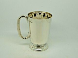 Antique Silver Pint Mug / Tankard Sheffield 1927 – Walker & Hall 315g HEAVY 3