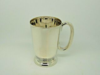 Antique Silver Pint Mug / Tankard Sheffield 1927 – Walker & Hall 315g HEAVY 5