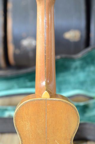 Vintage 1928 Washburn 5319 Deluxe pearl inlay soprano Koa ukulele & Geib Case 11