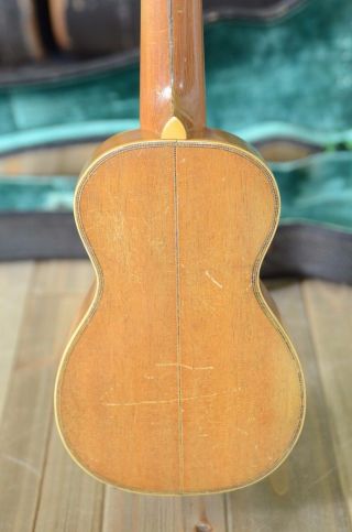 Vintage 1928 Washburn 5319 Deluxe pearl inlay soprano Koa ukulele & Geib Case 9