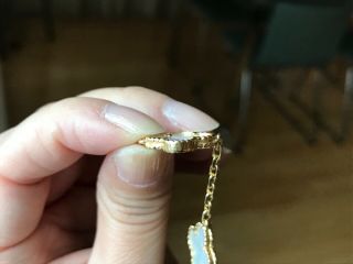 100 AUTH Van Cleef & Arpels VCA Vintage Alhambra 18K Yellow Gold MOP Bracelet 4