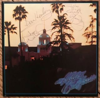 The Eagles - Signed / Autographed ‘hotel California’ Cd - Frey/henley X4 Rare