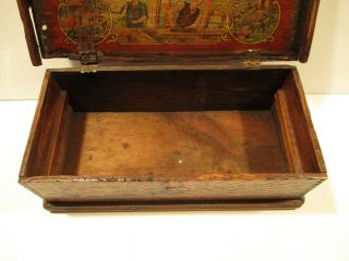 Rare Early 1900’s Wood BOYS FAVORITE TOOL CHESTS Treasure Chest - Great Graphics 4
