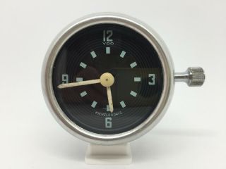 Mirror Clock Kienzle Vdo 8 Days Porsche 356 Vw Volkswagen Brezel Oval Rare