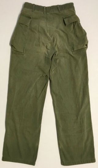 WWII M43 HBT Combat Trousers with 13 Star Buttons 29 x 31 8