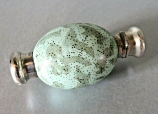 Unusual Victorian Macintyre Speckled Egg Double Ended Scent Bottle