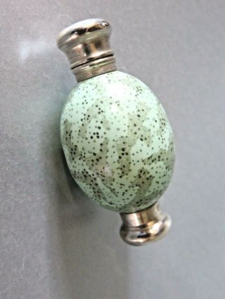 UNUSUAL VICTORIAN MACINTYRE SPECKLED EGG DOUBLE ENDED SCENT BOTTLE 2