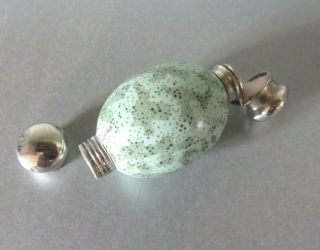 UNUSUAL VICTORIAN MACINTYRE SPECKLED EGG DOUBLE ENDED SCENT BOTTLE 3
