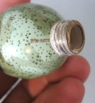 UNUSUAL VICTORIAN MACINTYRE SPECKLED EGG DOUBLE ENDED SCENT BOTTLE 4