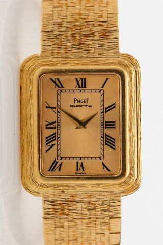 Vintage 1970s Piaget 18k Yellow Gold Mens Dress Watch 70g Rare Model