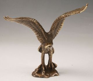 Unique Chinese Bronze Statue Animal Eagle Mascot Home Decoration Craft Gift