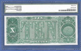 1890 $10 Treasury Note ♚♚rosecrans & Nebeker♚♚ Pmg Ch Vf 35 Very Rare