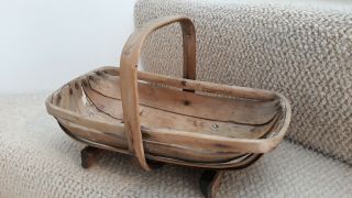 Small Vintage Sussex Wooden Trug Garden