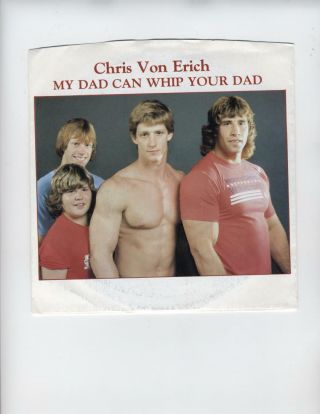 Chris Von Erich (died 1991) Record Vintage Uswa Photo Wwf Wccw
