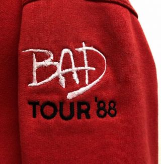 Vintage Michael Jackson 1988 Bad Tour Sweatshirt (rare),  Tour Program & Ticket
