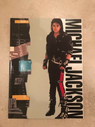 Vintage Michael Jackson 1988 Bad Tour Sweatshirt (Rare),  Tour Program & Ticket 8