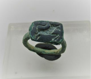 Detector Finds Ancient Roman Bronze Ring With Beast Motif