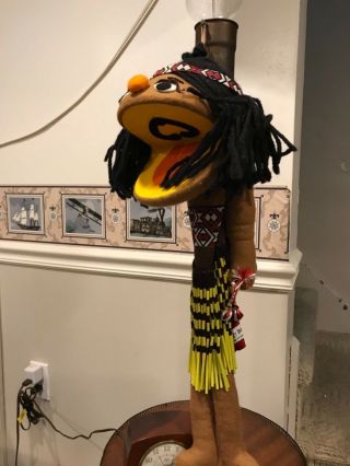 Vtg Rare Sesame Street Maori Zealand Aboriginal Girl Muppett Robbity Bob
