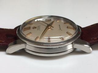 Vintage Omega Seamaster Automatic Watch Stainless Case Porcelain White Dial Date 4