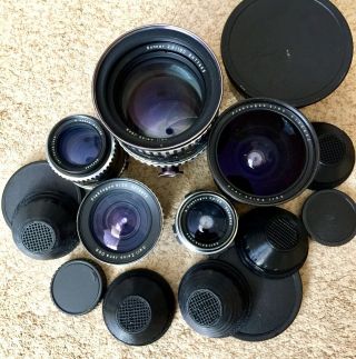 Vintage Zeiss Set From 20 to 180mm 5 Lenses Arri Pl - mount Arriflex Ursa Red One 2