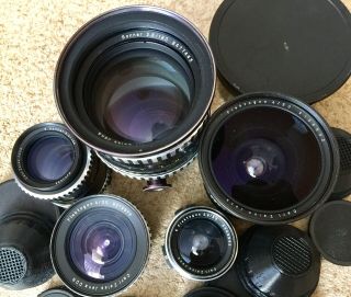 Vintage Zeiss Set From 20 to 180mm 5 Lenses Arri Pl - mount Arriflex Ursa Red One 3