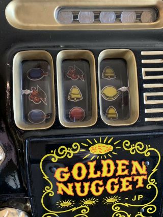 Vintage Golden Nugget Mills Slot Machine - 1940 9