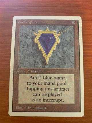 Mtg Unlimited Mox Sapphire Nm - Magic The Gathering Power 9