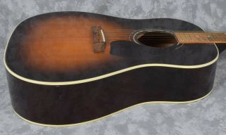 Vintage 1995 Gibson J45 Sunburst Acoustic Guitar USA Banner Logo,  Case 7