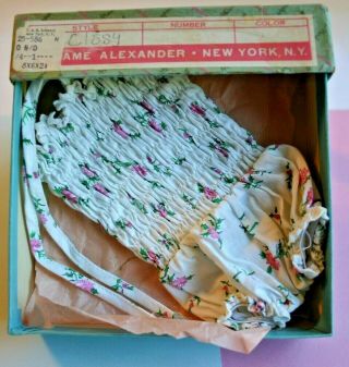 Vintage Madame Alexander Cissy Doll Clothes Tagged Sun Suit And Box