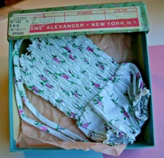 Vintage Madame Alexander CISSY DOLL Clothes Tagged Sun Suit and Box 8