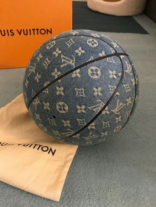 Louis Vuitton Monograph Custom One - off Denim Basketball RARE Collector Item 2