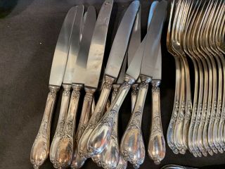sterling silver silber 925 106 piece flatware set for 12 3444 gms weighable SUPR 2