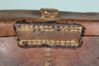 WW2 Japanese 30 Round Ammunition Ammo Pouch Case Arisaka Rifle Brown Leather.  2 2